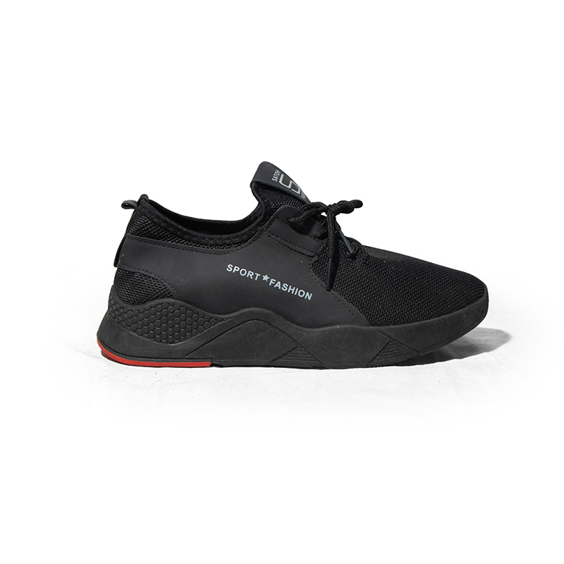 Black Outdoor Sports Sneakers for Men